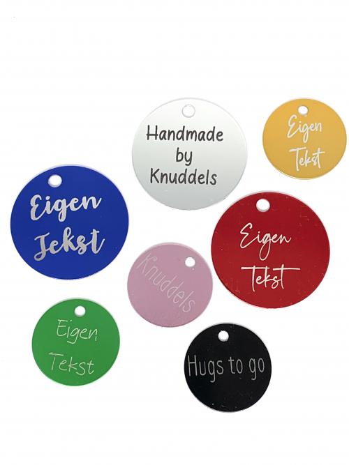 Voordeelpakket metalen labels groot 12st