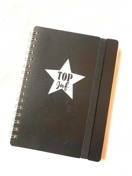 Juf/meester Notebook A6 diverse kleuren