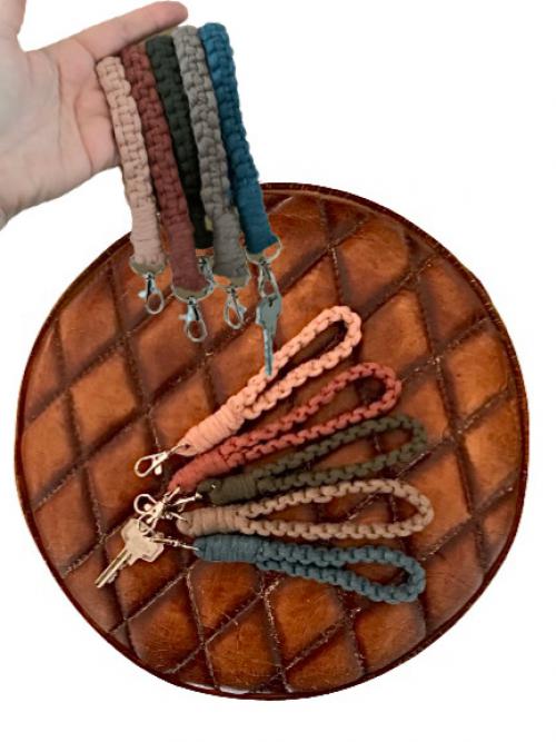Macramé sleutelhanger