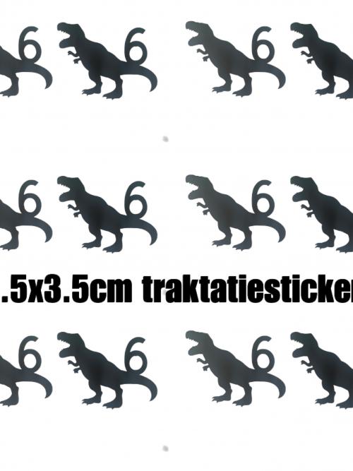 Tralatiestickers dino met leeftijd (14st)