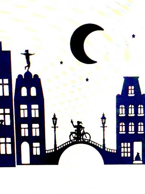 Raamsticker Sint brug