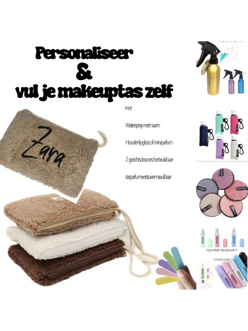 Makeuptas gepersonaliseerd met inhoud