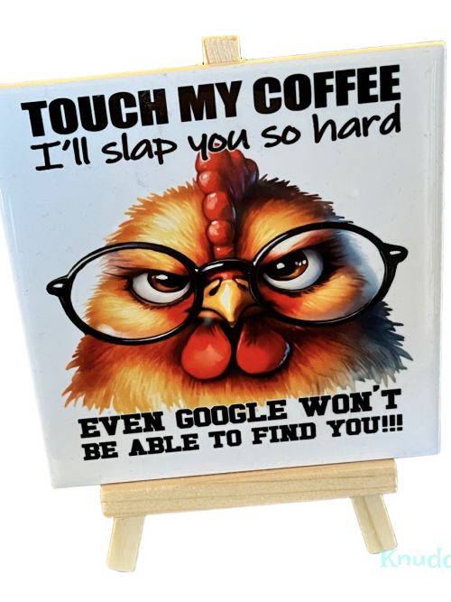 Tegelhumor koffie kip