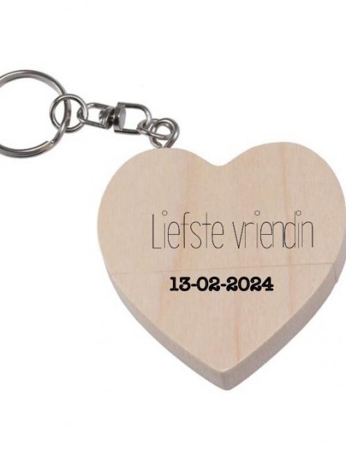 Houten gepersonaliseerde USB zonder doosje