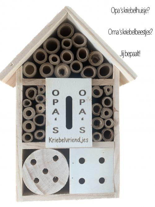 Insektenhotel gepersonaliseerd