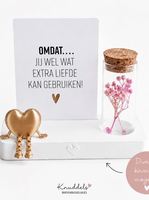 Brievenbuscadeau met Droogbloemen – Kies je kaartje
