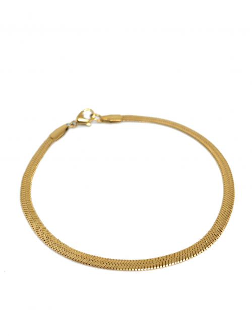 Armband minimalistisch snake rvs