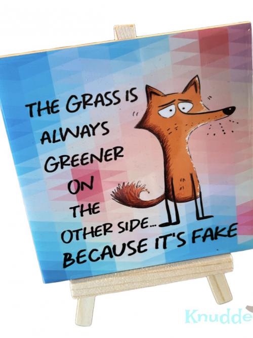 Tegelhumor gras is groen