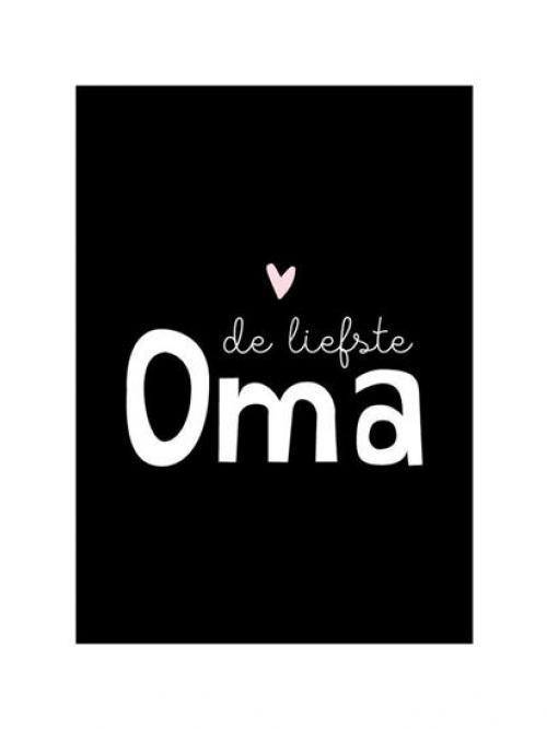 Wenskaart De liefste oma
