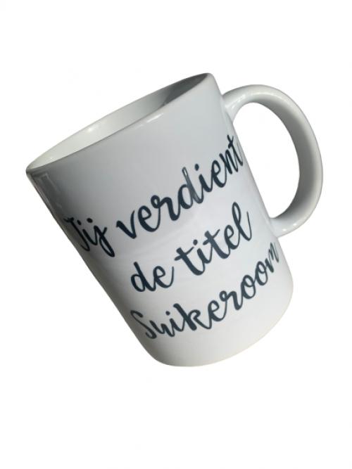 Mok eigen tekst en foto
