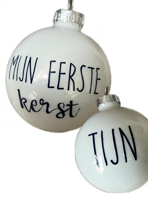 Kerstbal mijn eerste kerst + naam