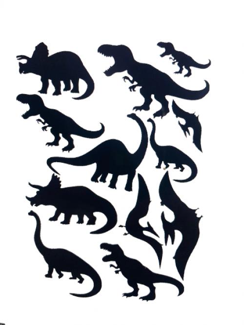Raamsticker Dino herbruikbaar