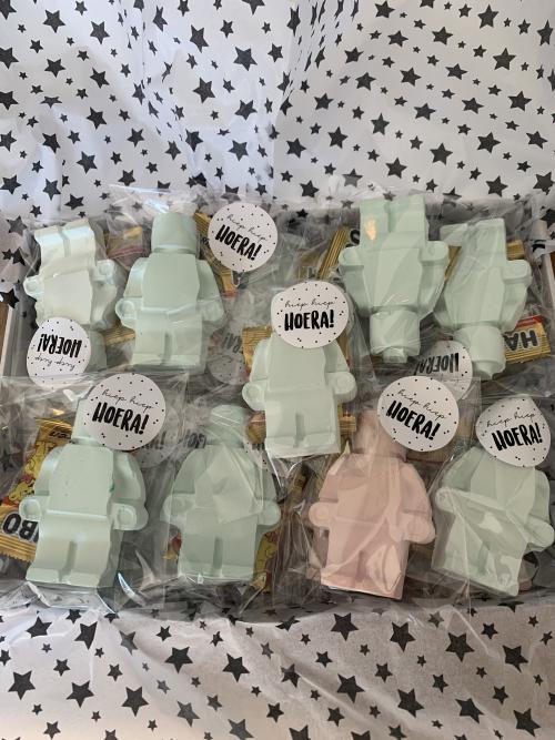 Traktatie Mannetje Stoepkrijt met Haribo