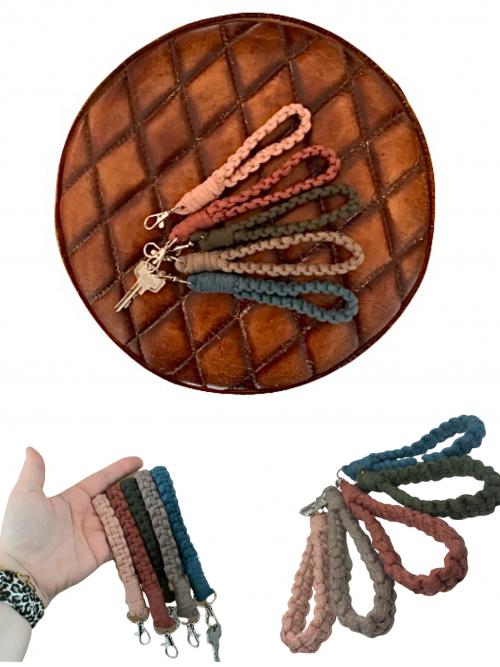 Macramé sleutelhanger