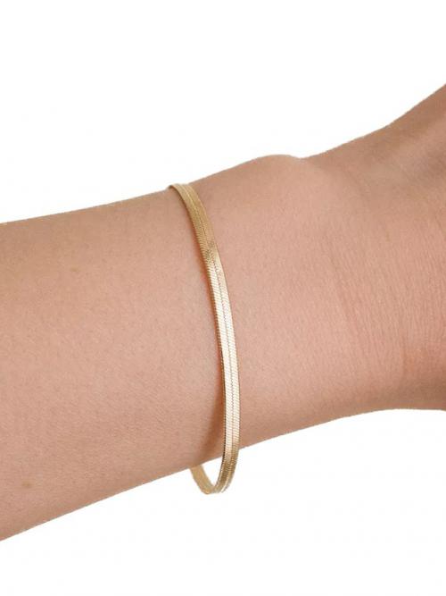 Armband minimalistisch snake rvs