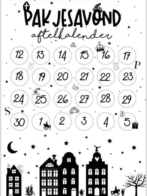 Pakjesavond Aftelkalender - Magnetisch