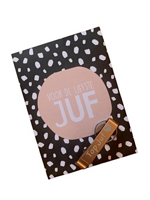 Juf kaart en flesopener