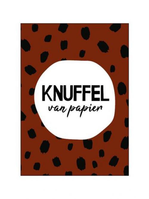 Wenskaart Knuffel op papier