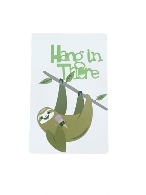Metalen mini kaart " Hangin there "