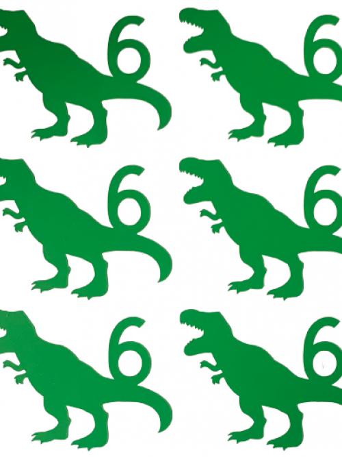Tralatiestickers dino met leeftijd (14st)