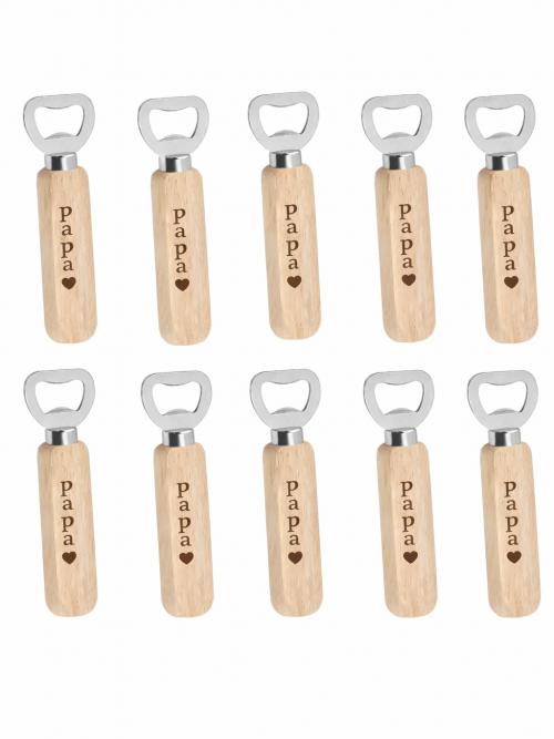 Houten bieropener gepersonaliseerd