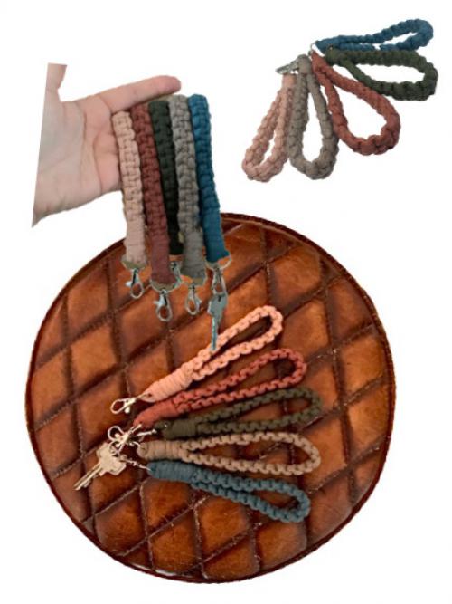 Macramé sleutelhanger