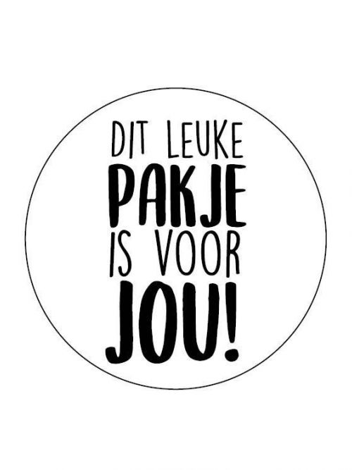 10 stuks Sticker &#34;Dit leuke pakje&#34;