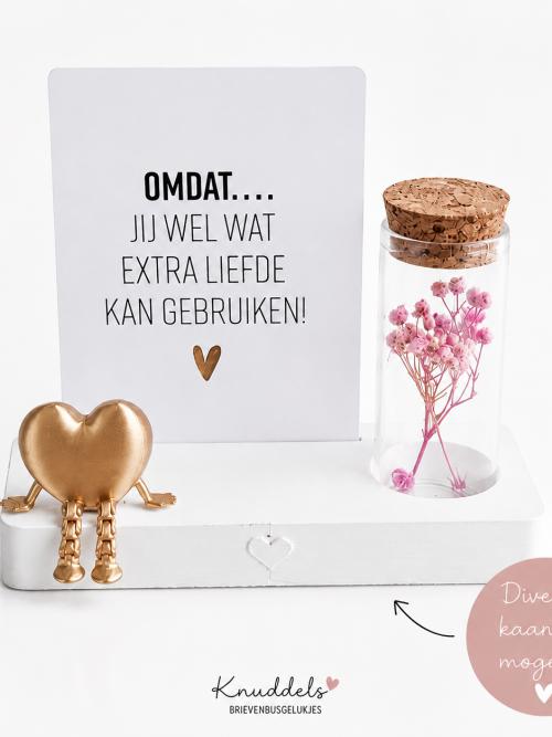 Brievenbuscadeau met Droogbloemen – Kies je kaartje