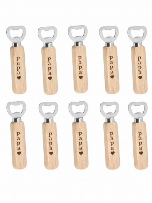 Houten bieropener gepersonaliseerd