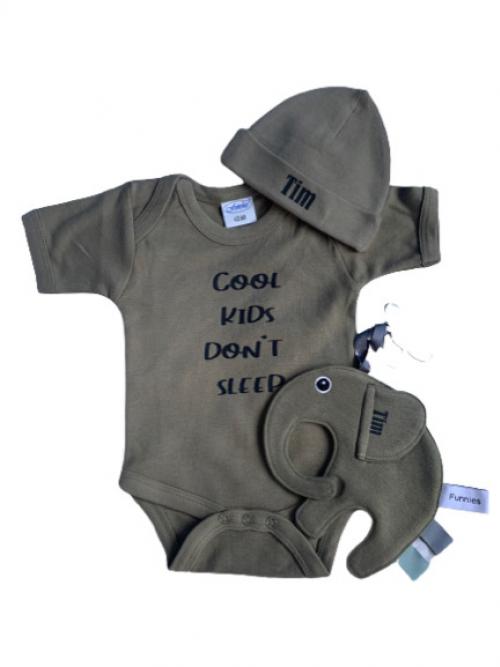 Kadoset Romper speendoek + muts